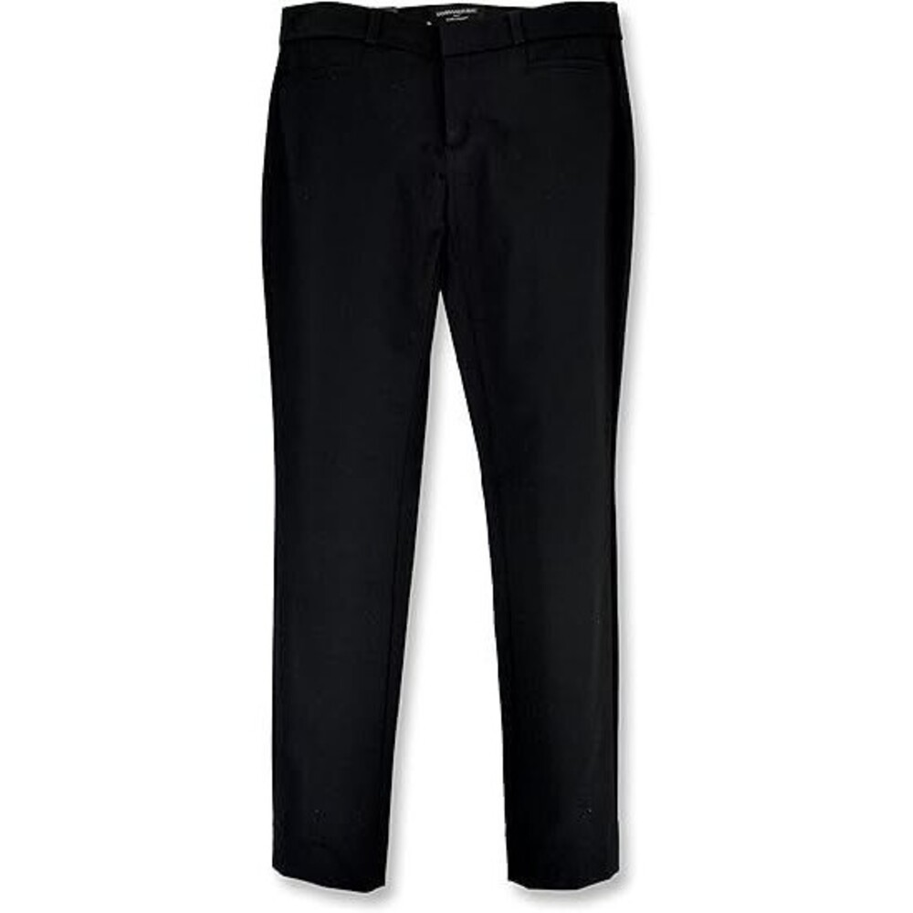 Banana Republic Size 14 Sloan Curvy Fit Pants Black Ankle Cropped Straight Leg